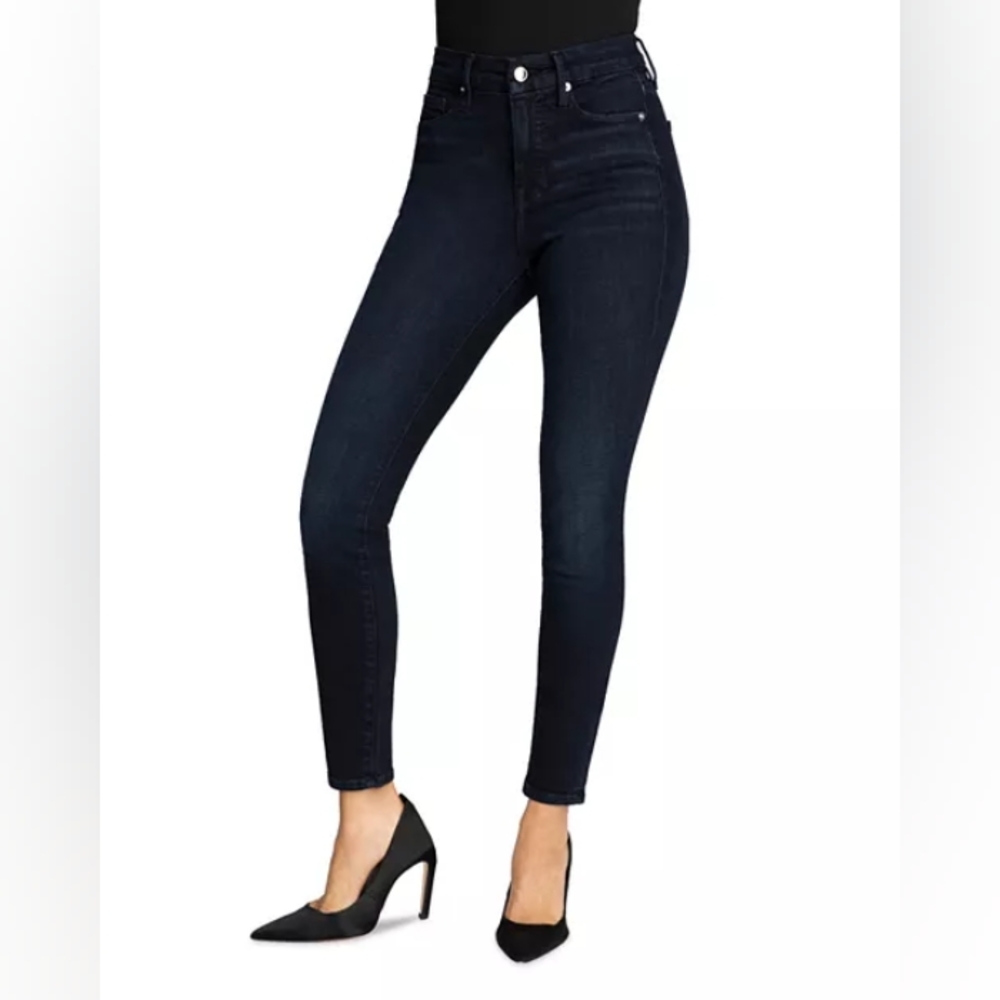 Good American The Good Leg Skinny Jean BLUE224 - Picture 2 of 13